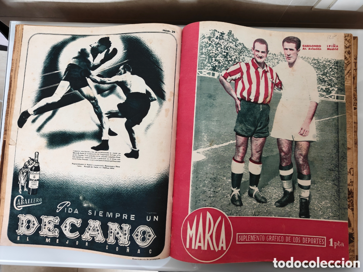 Collezionismo sportivo: Vol. ENCUADERNADO 1945 17x REVISTA MARCA