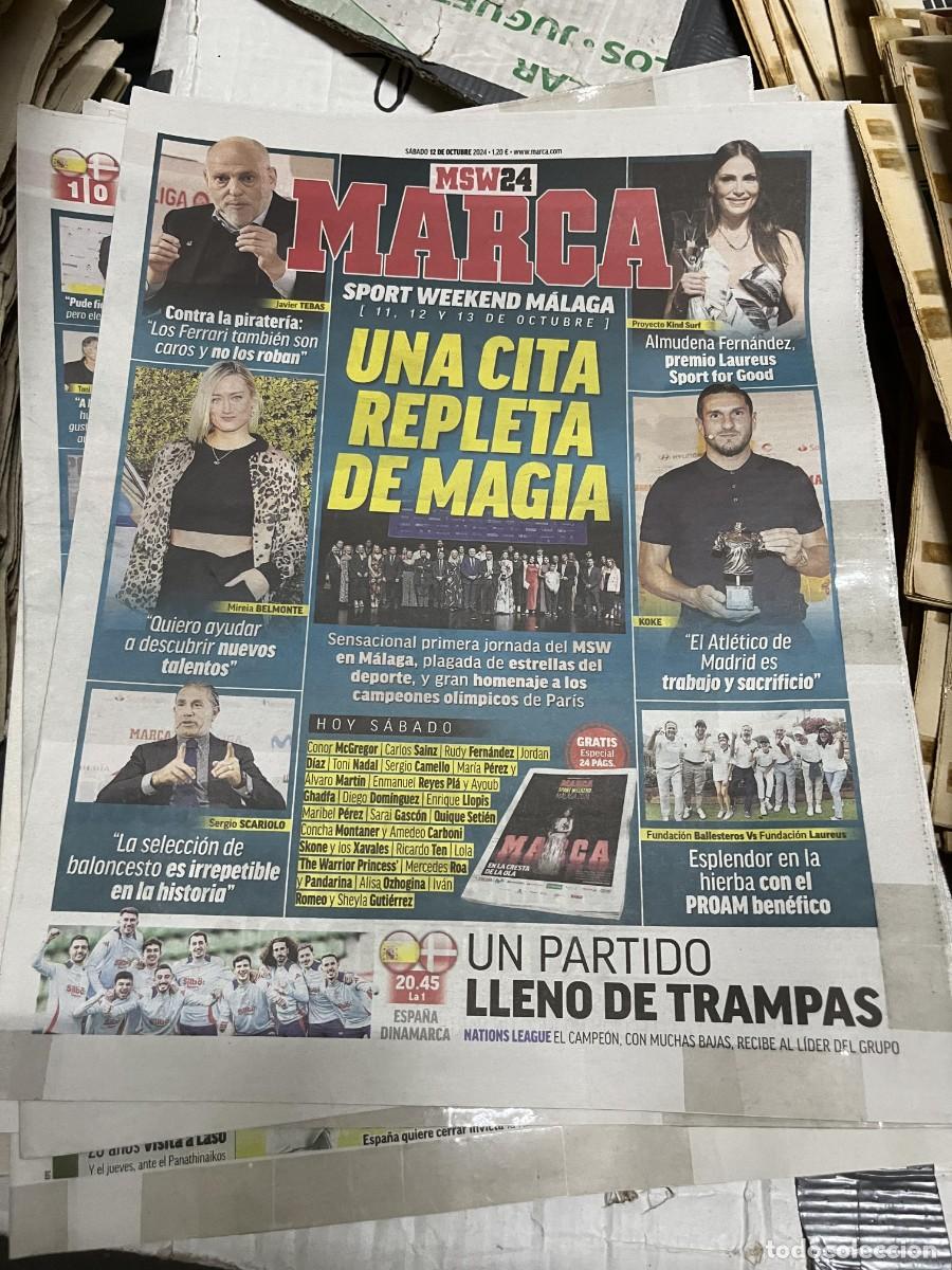 Coleccionismo deportivo: MARCA (12-10-2024) ALMUDENA FERNANDEZ KOKE MIREIA BELMONTE MSW MALAGA HOY ESPA&Ntilde;A DINAMARCA