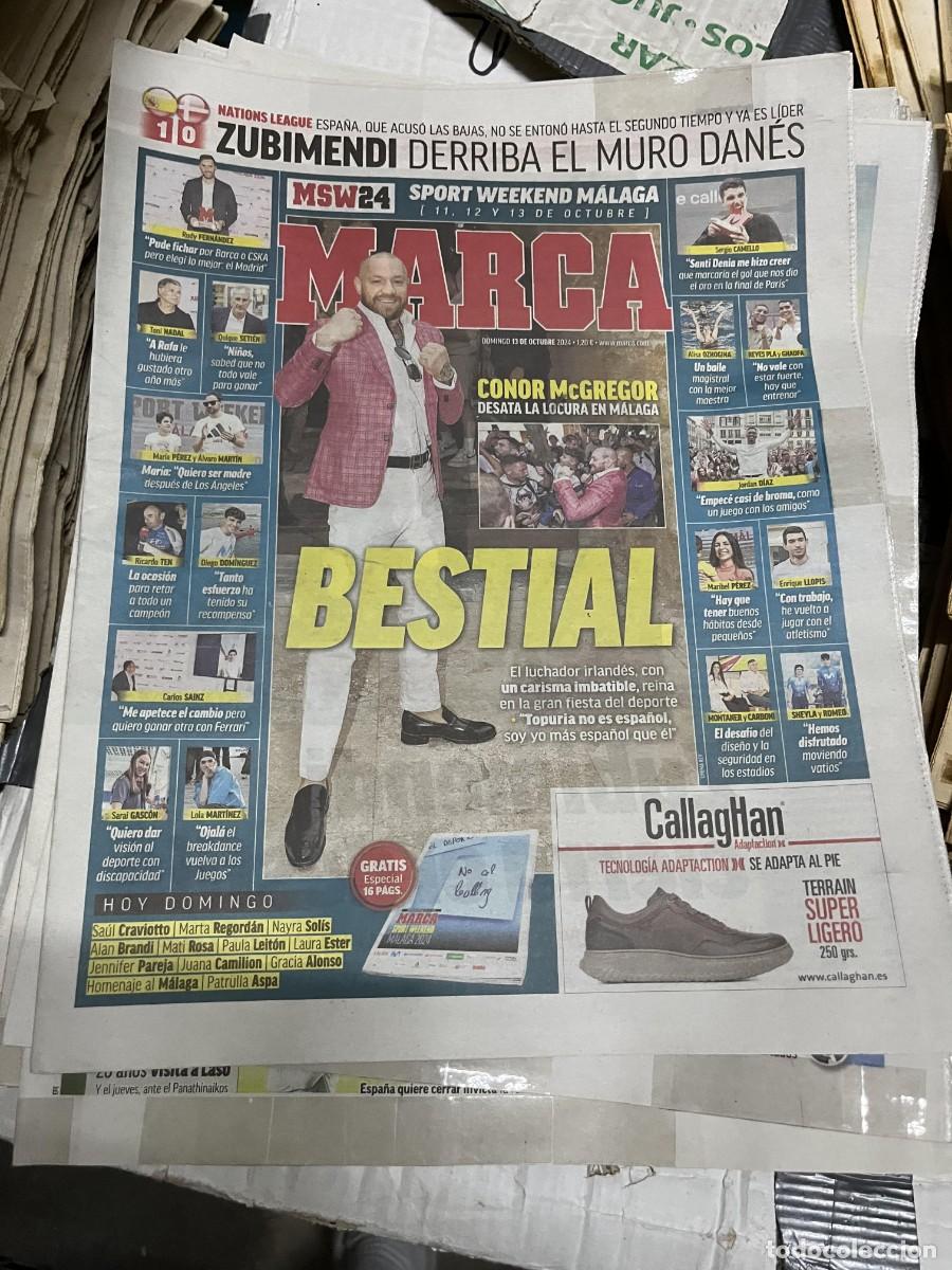 Coleccionismo deportivo: MARCA (13-10-2024) UFC CONOR MCGREGOR ZUBIMENDI ESPA&Ntilde;A 1-0 DINAMARCA