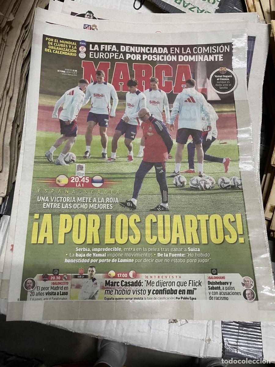 Coleccionismo deportivo: MARCA (15-10-2024) HOY ESPA&Ntilde;A SERBIA SELECCION ESPA&Ntilde;OLA