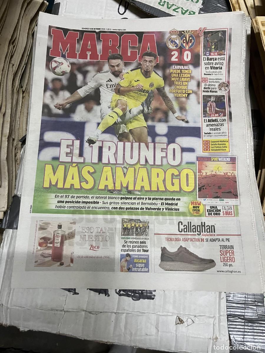 Coleccionismo deportivo: MARCA (6-10-2024) JORNADA LIGA REAL MADRID 2-0 VILLARREAL