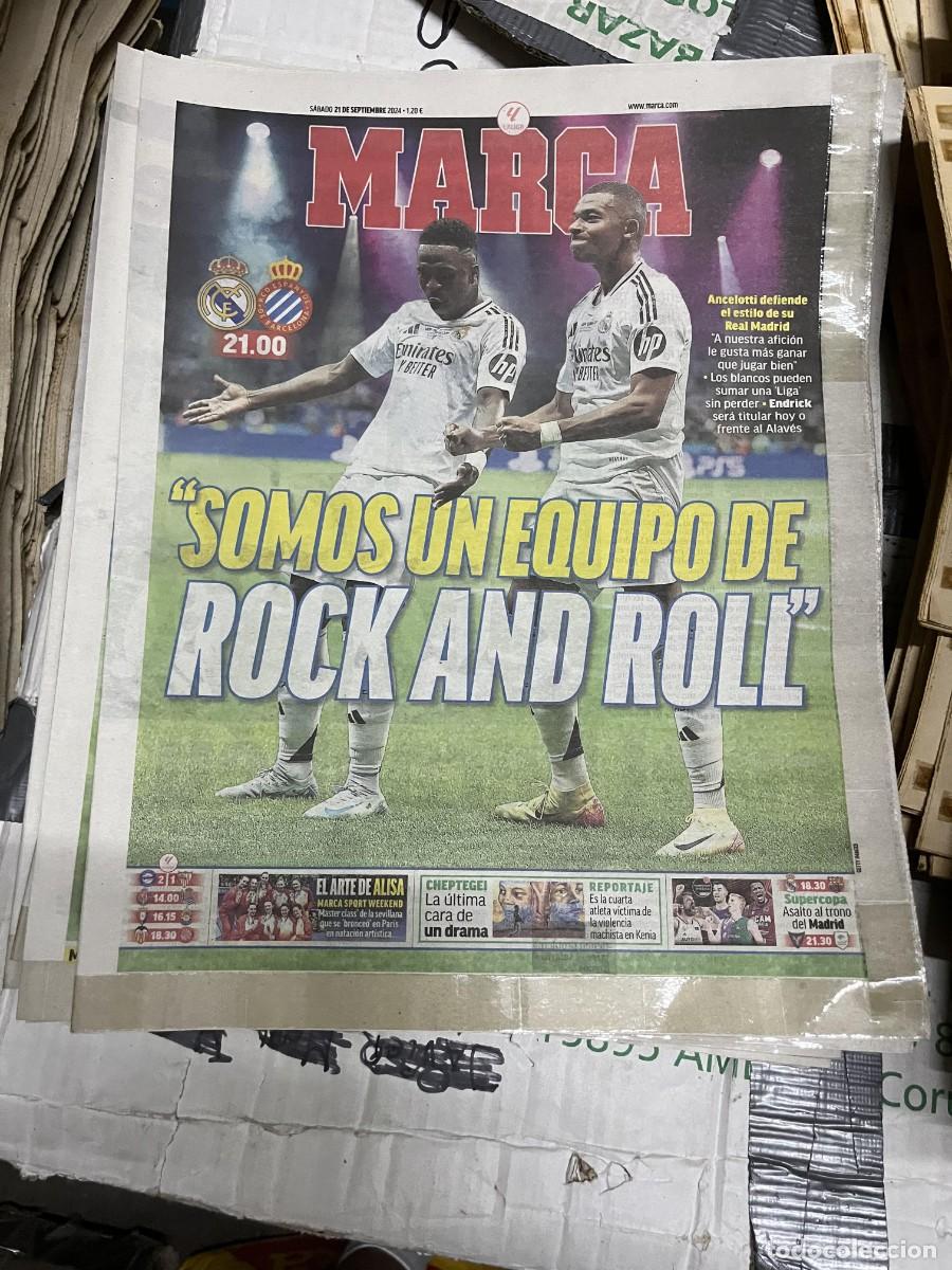 Sports collectibles: MARCA (21-9-2024) HOY REAL MADRID ESPANYOL ESPA&Ntilde;OL VINICIUS MBAPPE