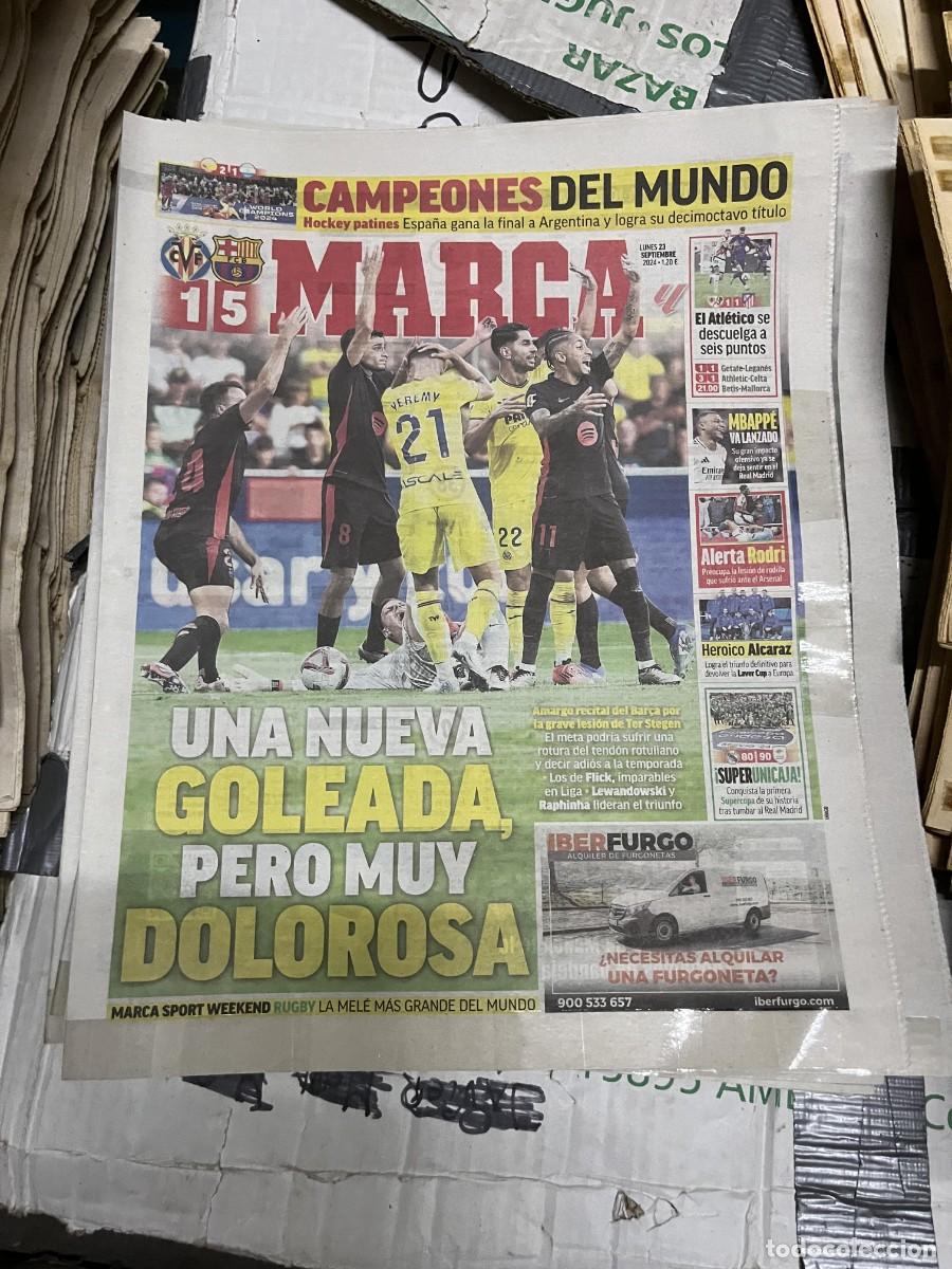 Collezionismo sportivo: MARCA (23-9-2024) JORNADA LIGA VILLARREAL 1-5 BARCELONA