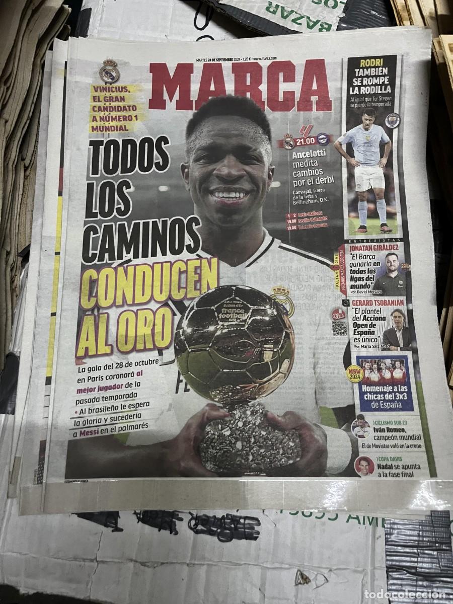 Collezionismo sportivo: MARCA (24-9-2024) BALON DE ORO VINICIUS HOY REAL MADRID DEPORTIVO ALAVES RODRI LESION