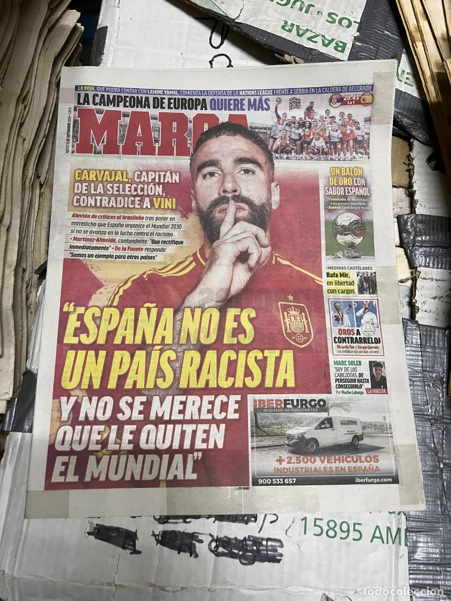 Collezionismo sportivo: MARCA (5-9-2024) RAFA MIR CARVAJAL CAPITAN HOY SERBIA ESPA&Ntilde;A SELECCION ESPA&Ntilde;OLA