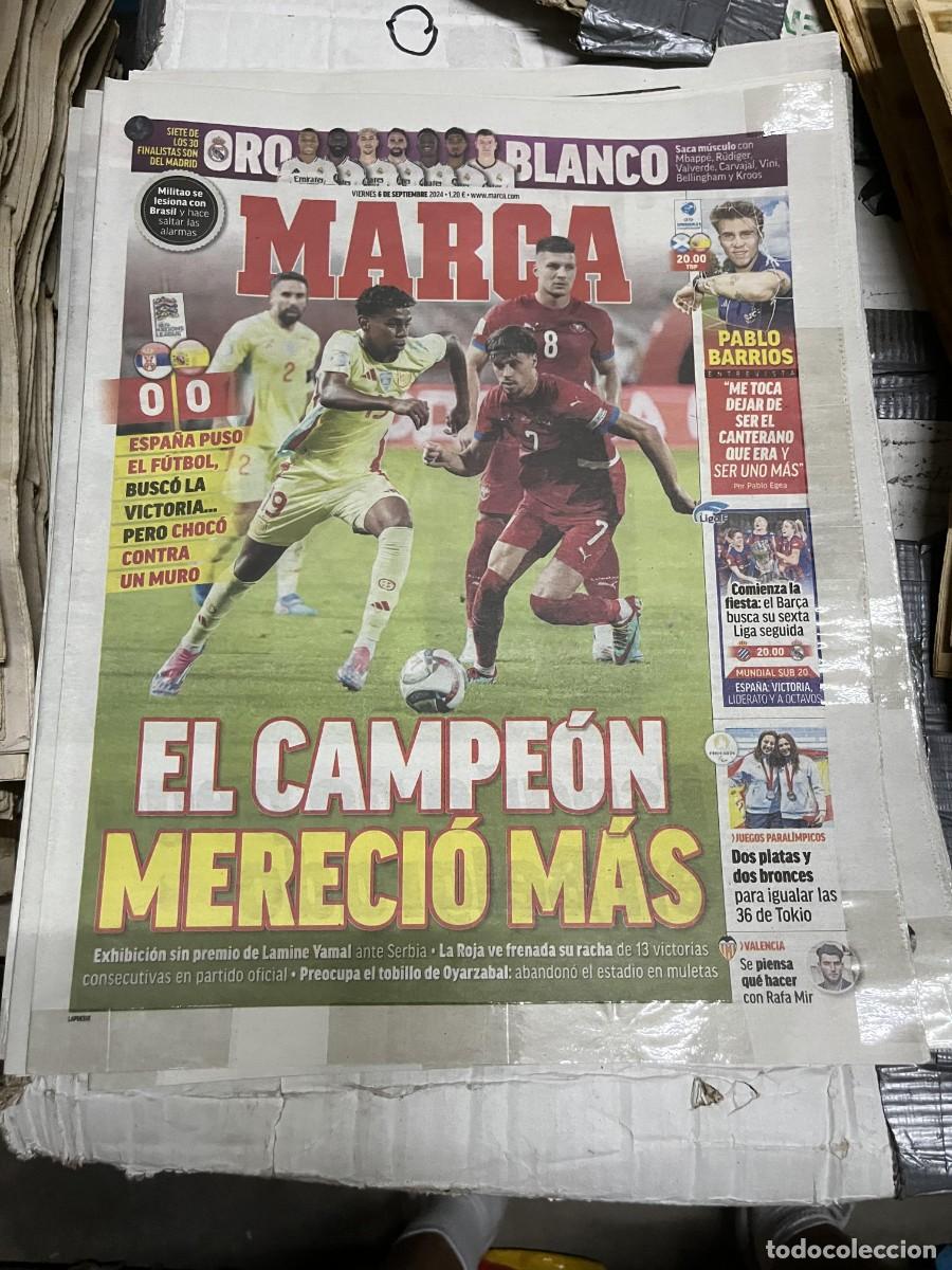Collezionismo sportivo: MARCA (6-9-2024) SERBIA 0-0 ESPA&Ntilde;A SELECCION ESPA&Ntilde;OLA LAMINE YAMAL