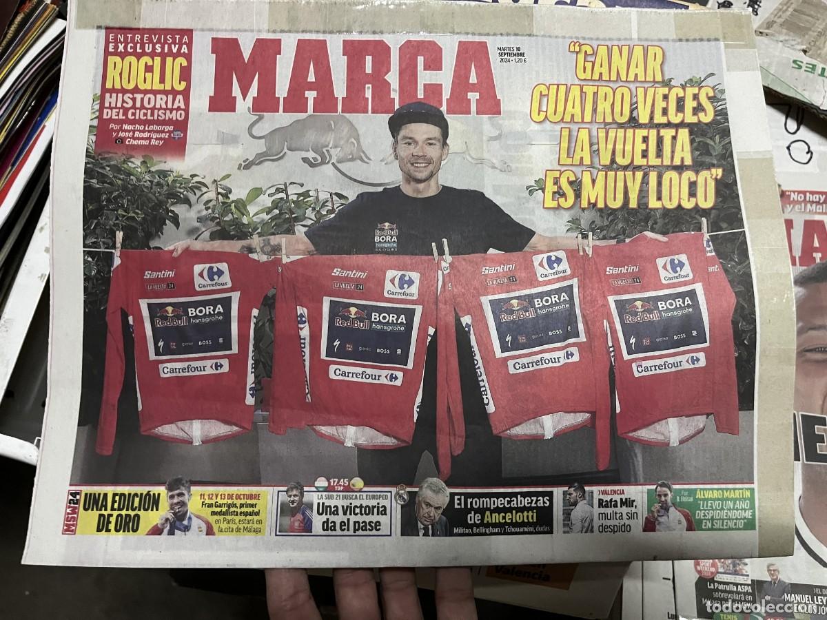 Coleccionismo deportivo: MARCA (10-9-2024) CAMPEON VUELTA A ESPA&Ntilde;A ROGLIC