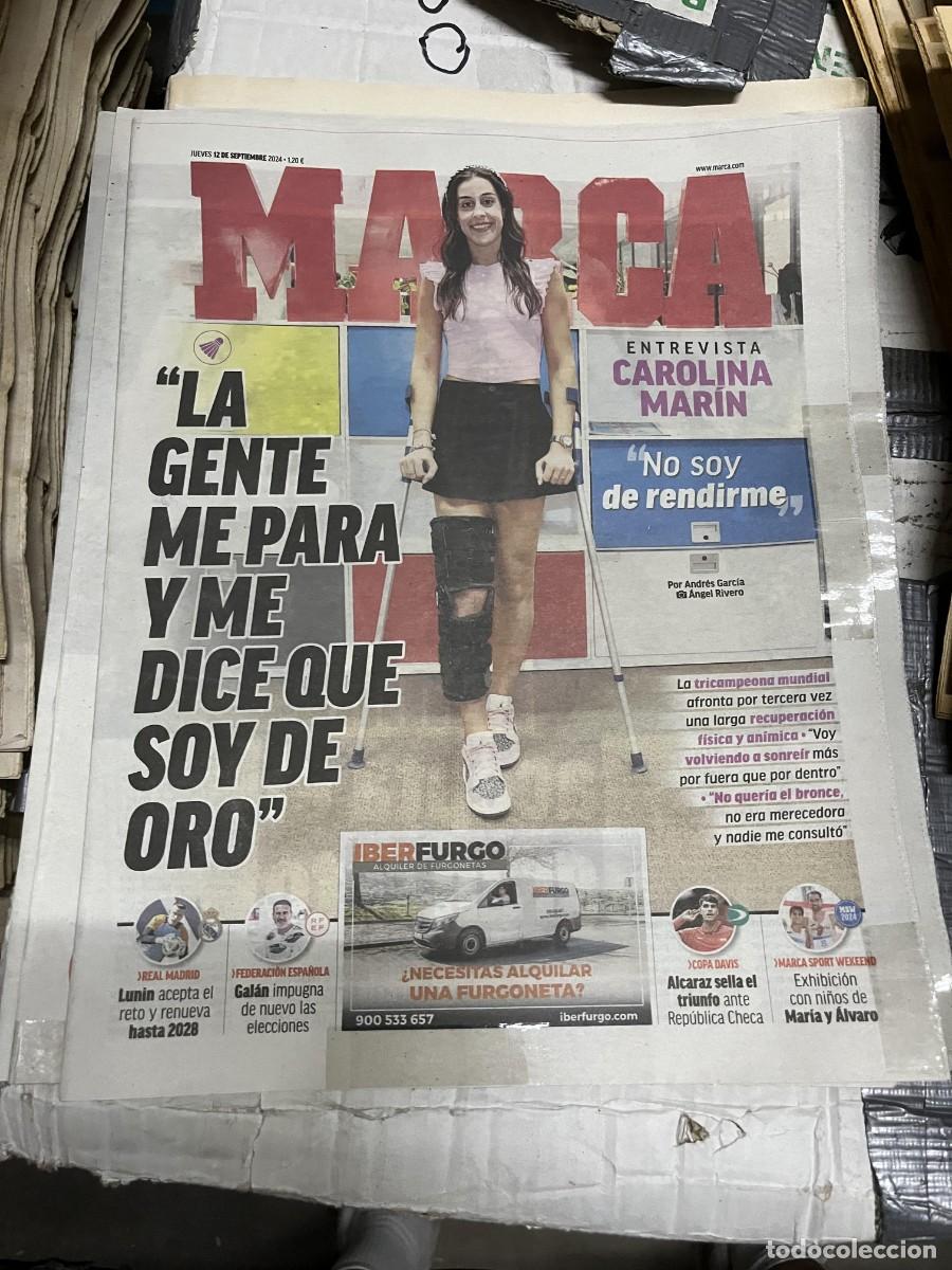 Coleccionismo deportivo: MARCA (12-9-2024) BADMINTON ENTREVISTA A CAROLINA MARTIN LESION
