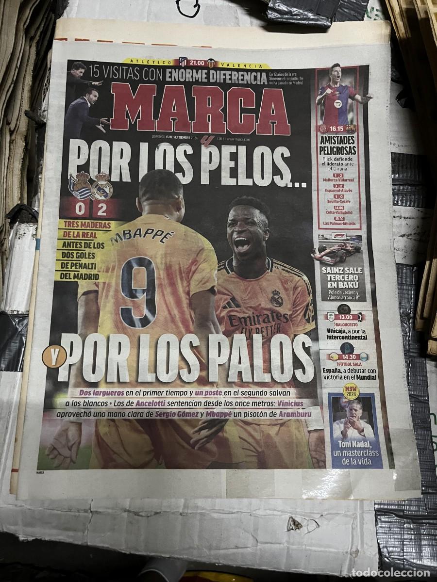 Coleccionismo deportivo: MARCA (15-9-2024) MBAPPE REAL SOCIEDAD 0-2 REAL MADRID VINICIUS JORNADA LIGA