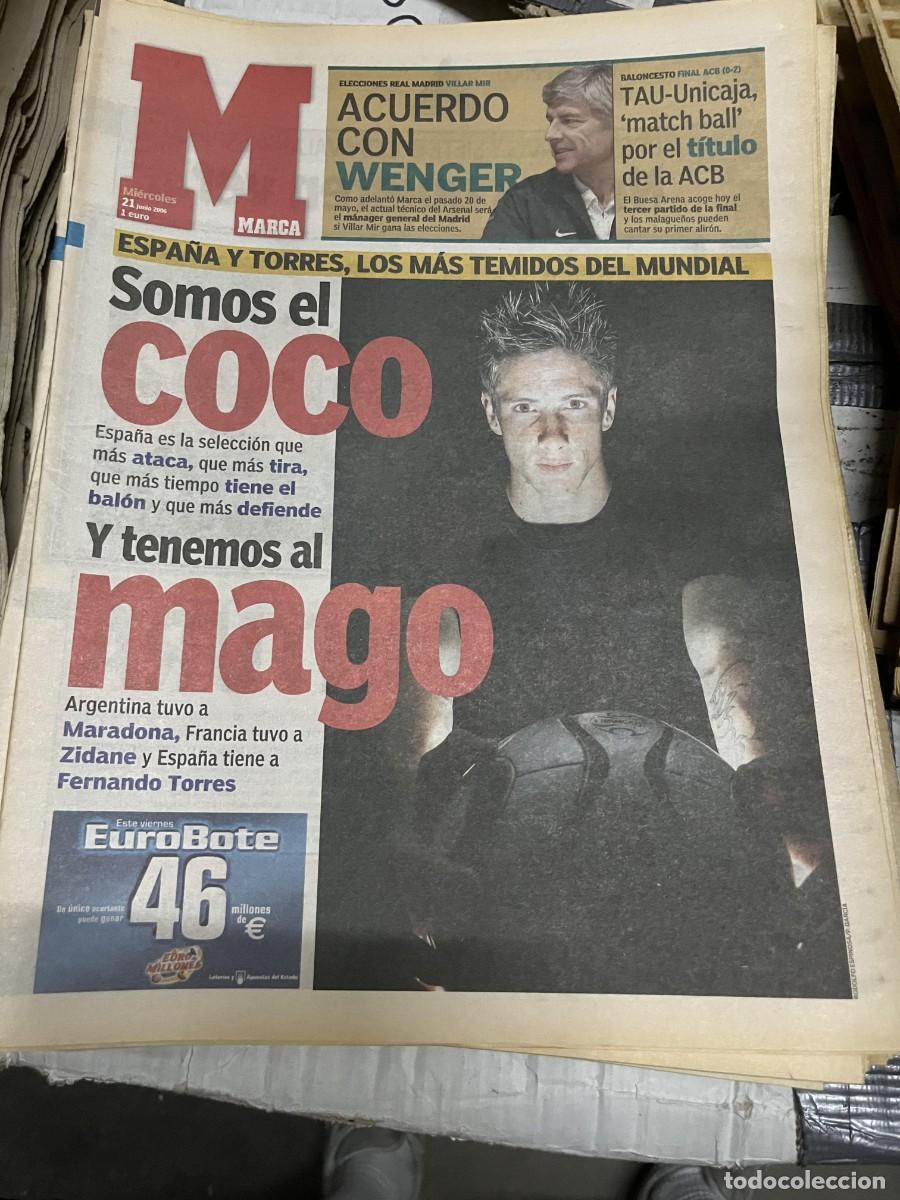 Sammelleidenschaft Sport: MARCA (21-6-2006) ESPA&Ntilde;A TUNEZ SELECCION ESPA&Ntilde;OLA FERNANDO TORRES WENGER