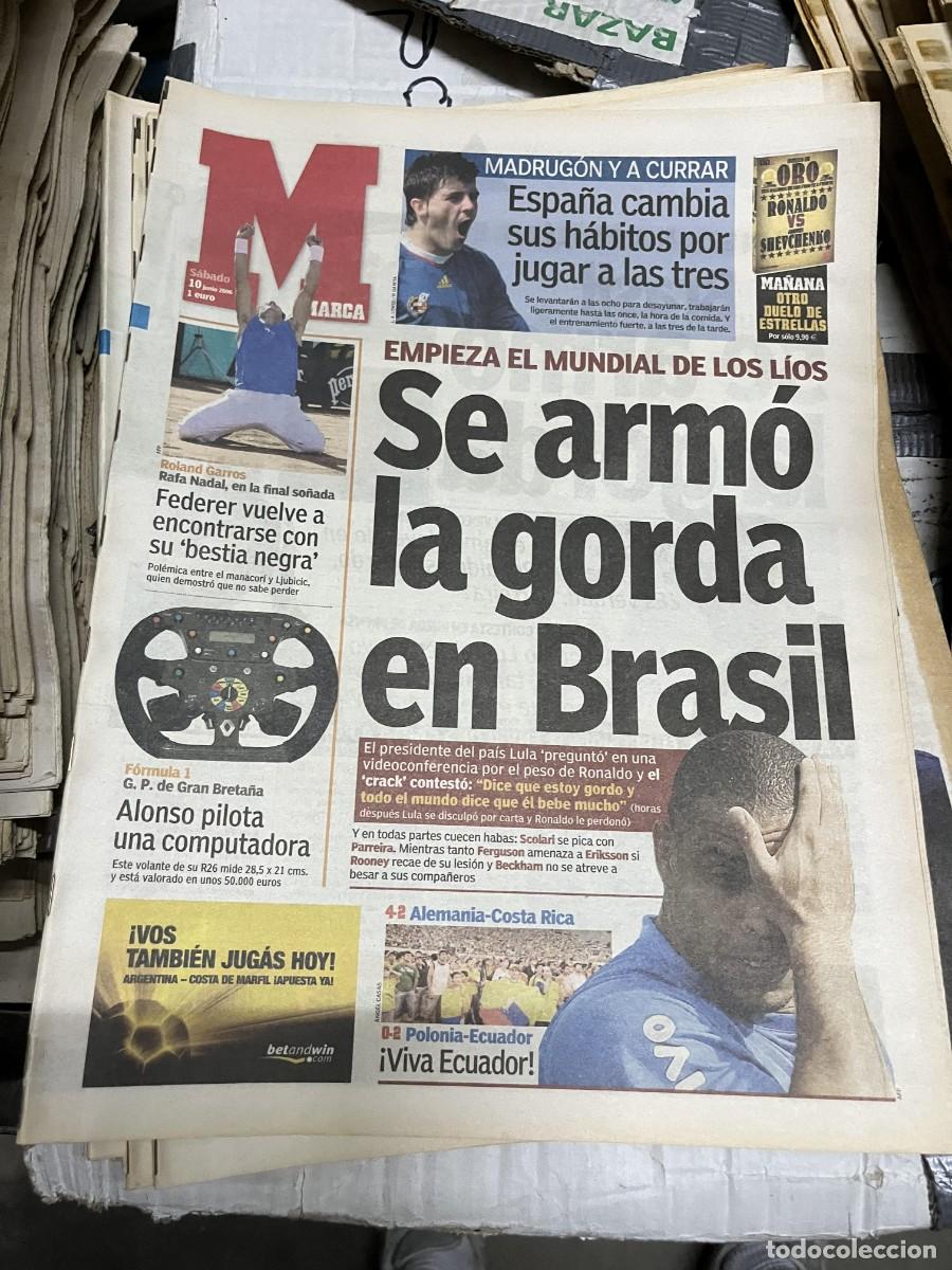 Coleccionismo deportivo: MARCA (10-6-2006) RAFAEL NADAL TENIS COMIENZA EL MUNDIAL ALEMANIA 4-2 COSTA RICA