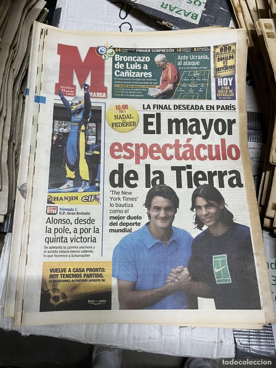 Sports collectibles: MARCA (11-6-2006) HOY FINAL ROLAND GARROS RAFAEL NADAL FEDERER TENIS FERNANDO ALONSO