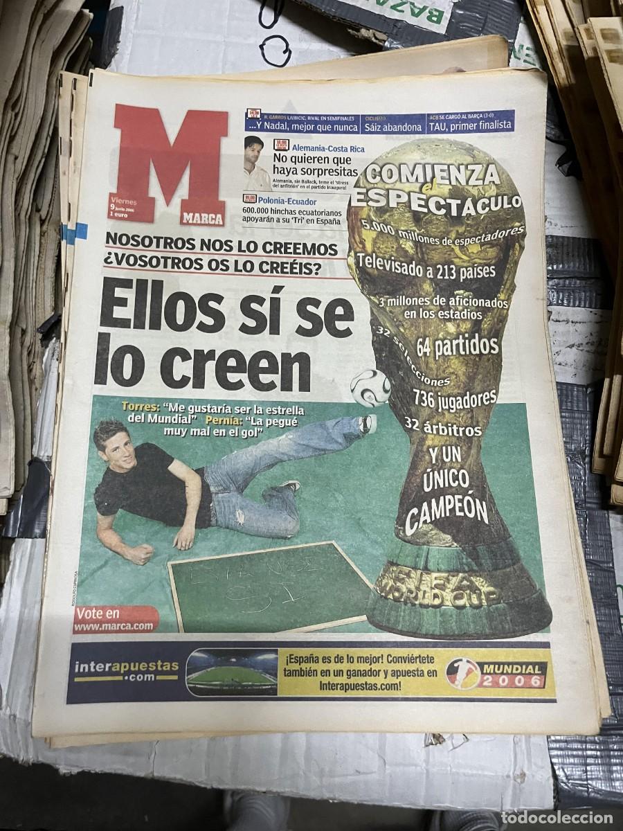 Sports collectibles: MARCA (9-6-2006) COMIENZA EL MUNDIAL ALEMANIA FERNANDO TORRES