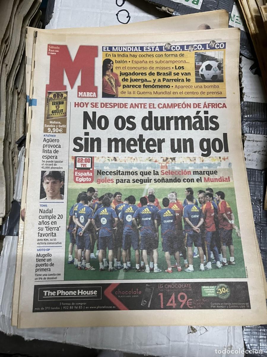 Sports collectibles: MARCA (3-6-2006) MUNDIAL ALEMANIA HOY ESPA&Ntilde;A EGIPTO SELECCION ESPA&Ntilde;OLA AMISTOSO