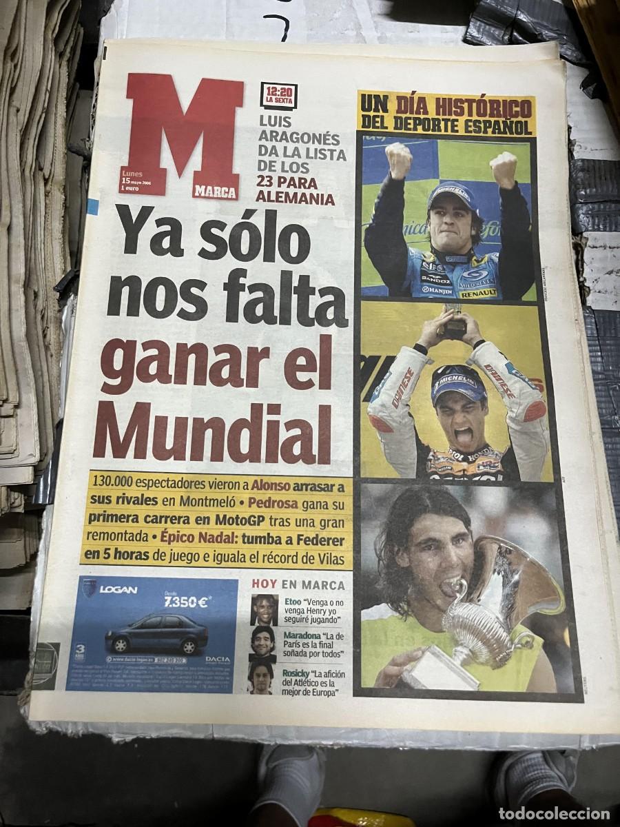 Colecionismo desportivo: MARCA (15-5-2006) LISTA CONVOCADOS MUNDIAL ALEMANIA ESPA&Ntilde;A CAMPEON ALONSO RAFAEL NADAL PEDROSA