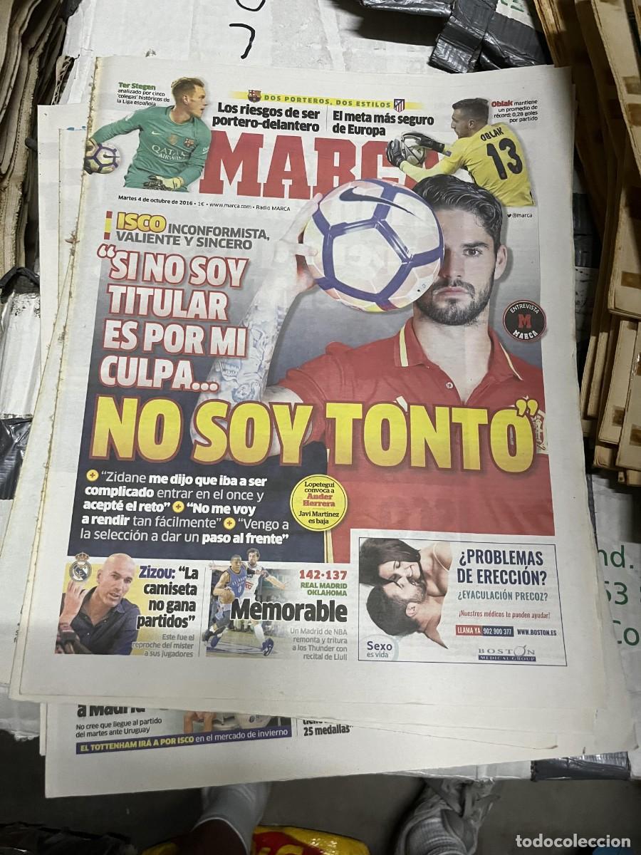Collezionismo sportivo: MARCA (4-10-2016) ISCO JAN OBLAK TER STEGEN PORTEROS ATLETICO MADRID BARCELONA ZIDANE