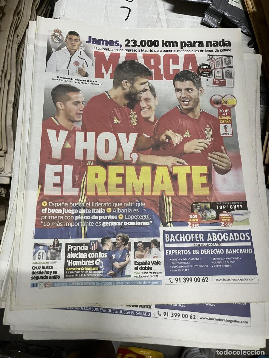 Sports collectibles: MARCA (9-10-2016) HOY ALBANIA ESPA&Ntilde;A SELECCION ESPA&Ntilde;OLA MORATA PIQUE