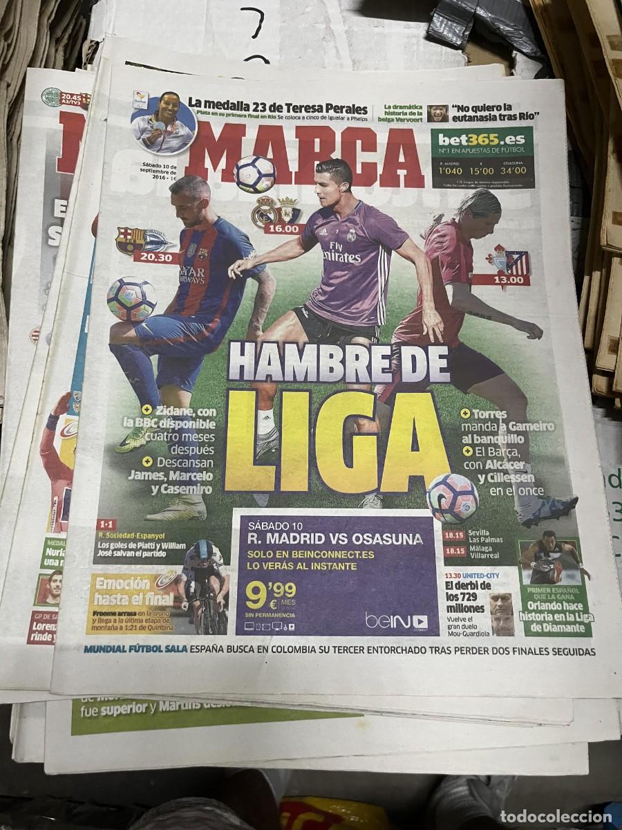 Collezionismo sportivo: MARCA (10-9-2016) TERESA PERALES MEDALLA JORNADA LIGA HOY FROOME VUELTA ESPA&Ntilde;A