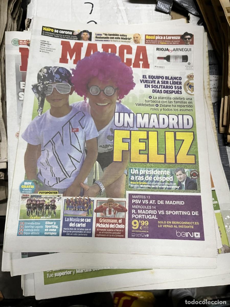 Collectionnisme sportif: MARCA (12-9-2016) POSTER EIBAR JORNADA LIGA LIDER REAL MADRID CRISTIANO RONALDO GRIEZMANN LA MASIA