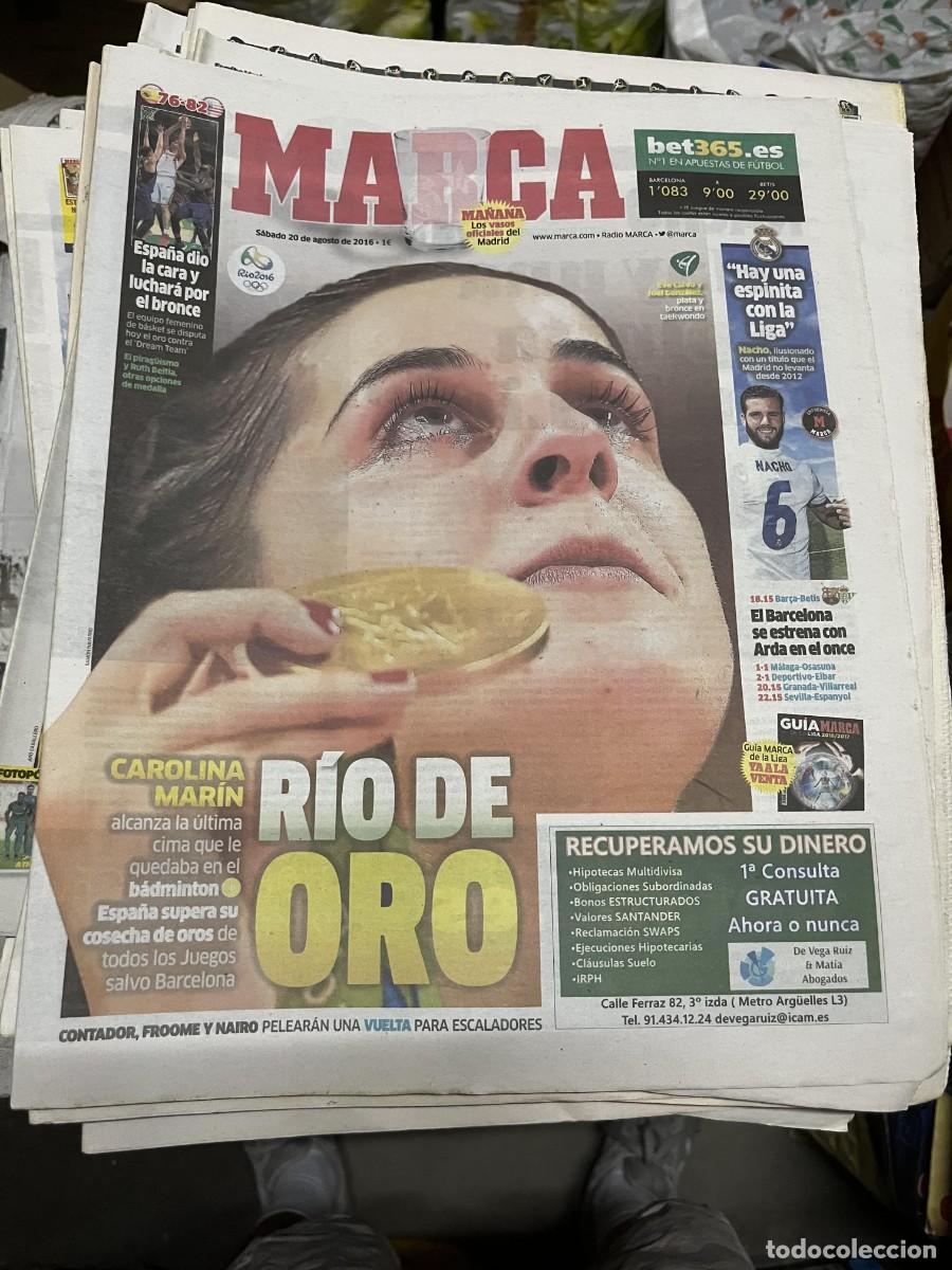Collectionnisme sportif: MARCA (20-8-2016) BADMINTON MEDALLA ORO CAROLINA MARIN