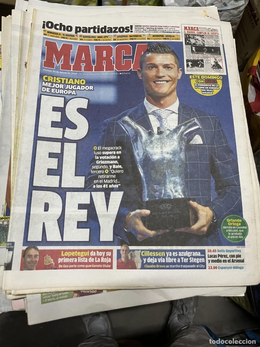 Coleccionismo deportivo: MARCA (26-8-2016) CRISTIANO RONALDO MEJOR JUGADOR THE BEST REAL MADRID ATLETICO