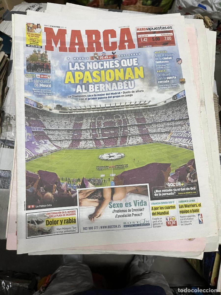 Sports collectibles: MARCA (17-10-2017) HOY UEFA CHAMPIONS LEAGUE REAL MADRID TOTTENHAM QARABAG ATLETICO MADRID