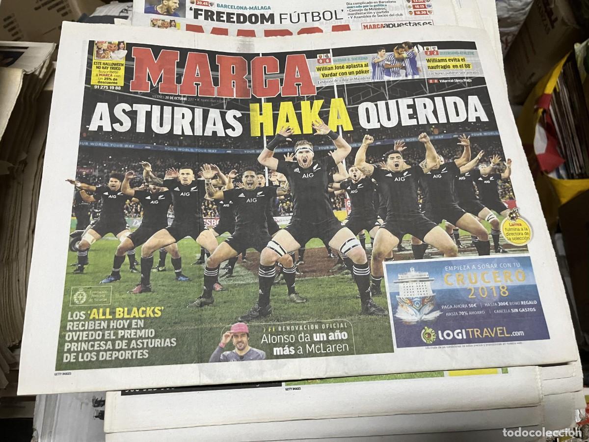 Sports collectibles: MARCA (20-10-2017) ASTURIAS HAKA QUERIDA ALL BLACKS RUGBY FERNANDO ALONSO VARDAR REAL SOCIEDAD
