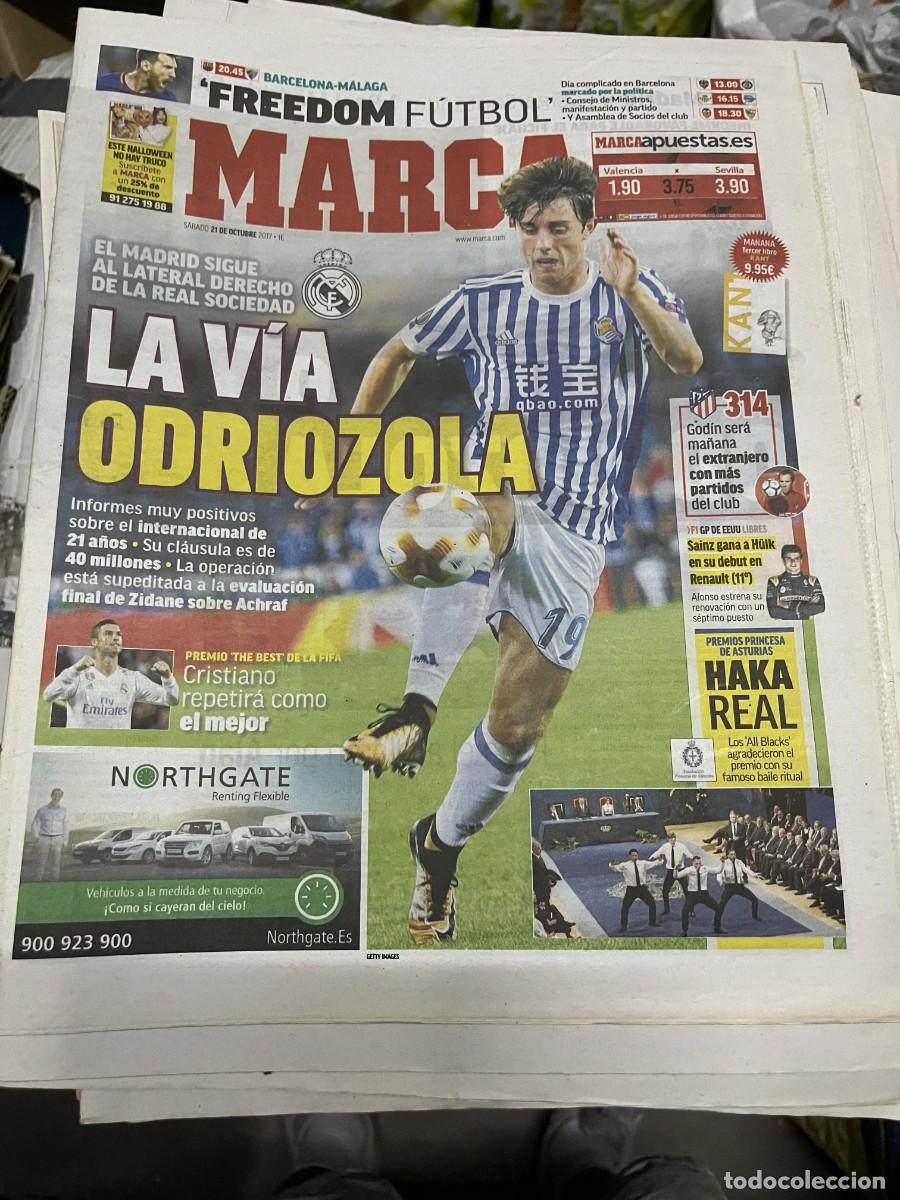 Sports collectibles: MARCA (21-10-2017) ODRIOZOLA CRISTIANO RONALDO REAL SOCIEDAD REAL MADRID HAKA