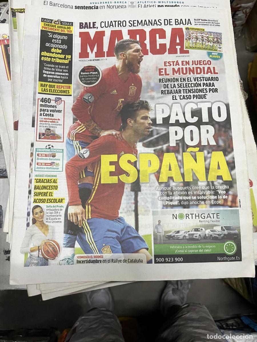 Coleccionismo deportivo: MARCA (4-10-2017) BALE LESIONADO SELECCION ESPA&Ntilde;OLA ESPA&Ntilde;A CHAMPIONS WOMENS