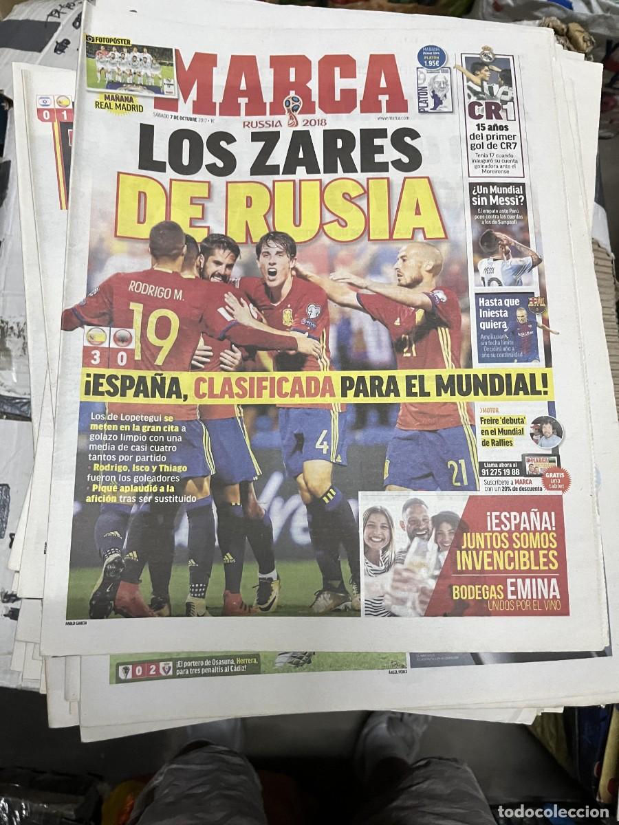 Sports collectibles: MARCA (7-10-2017) ESPA&Ntilde;A 3-0 ALBANIA SELECCION ESPA&Ntilde;OLA MUNDIAL RUSIA 2018