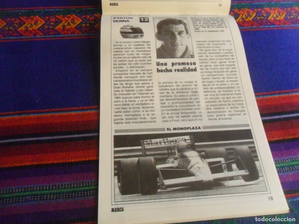Collezionismo sportivo: AYRTON SENNA, MARCA GU&Iacute;A GP ESPA&Ntilde;A JEREZ-F&Oacute;RMULA 1 F1. 1988. MUY BUEN ESTADO.