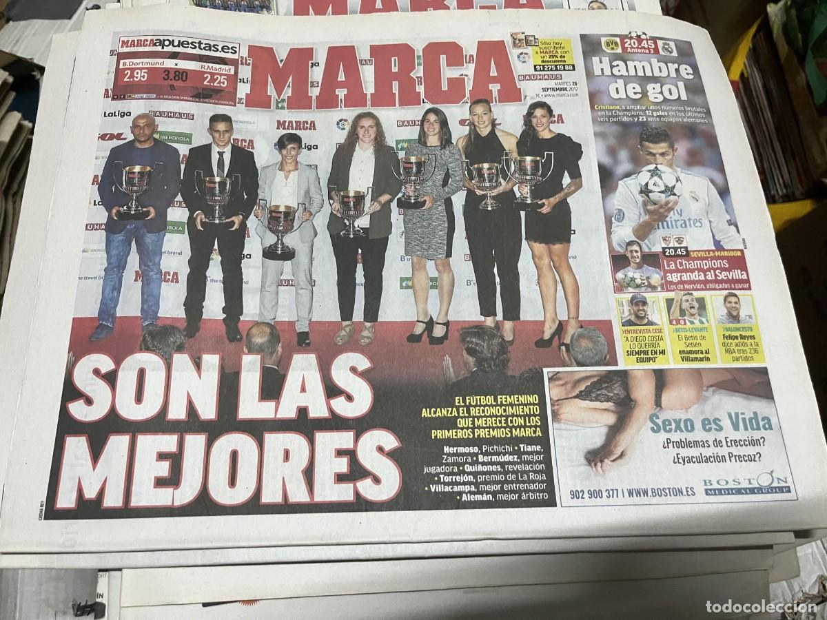 Sports collectibles: MARCA (26-9-2017) HOY UEFA CHAMPIONS BORUSSIA DORTMUND REAL MADRID FUTBOL FEMENINO CAMPEON
