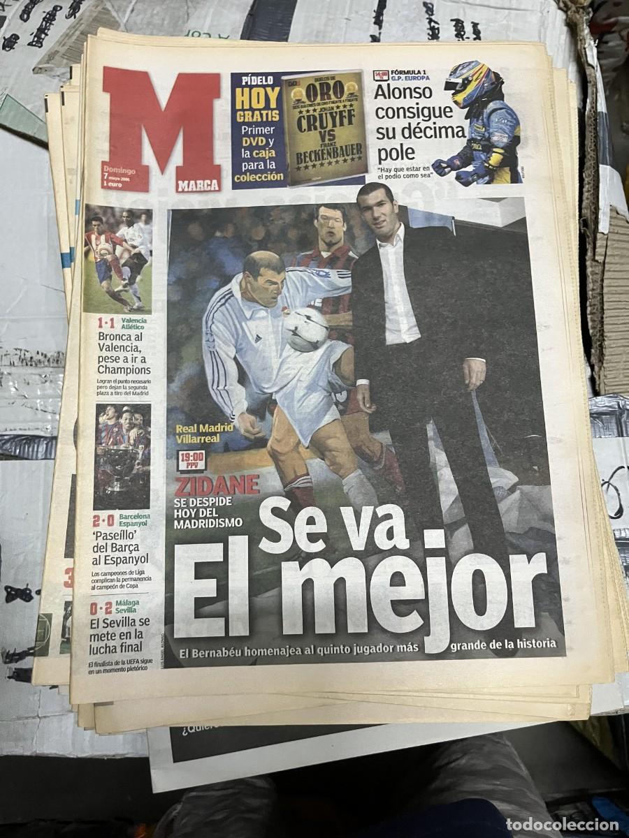 Sports collectibles: MARCA (7-5-2006) HOY ZINEDINE ZIDANE SE RETIRA DEL FUTBOL REAL MADRID FERNANDO ALONSO POLE