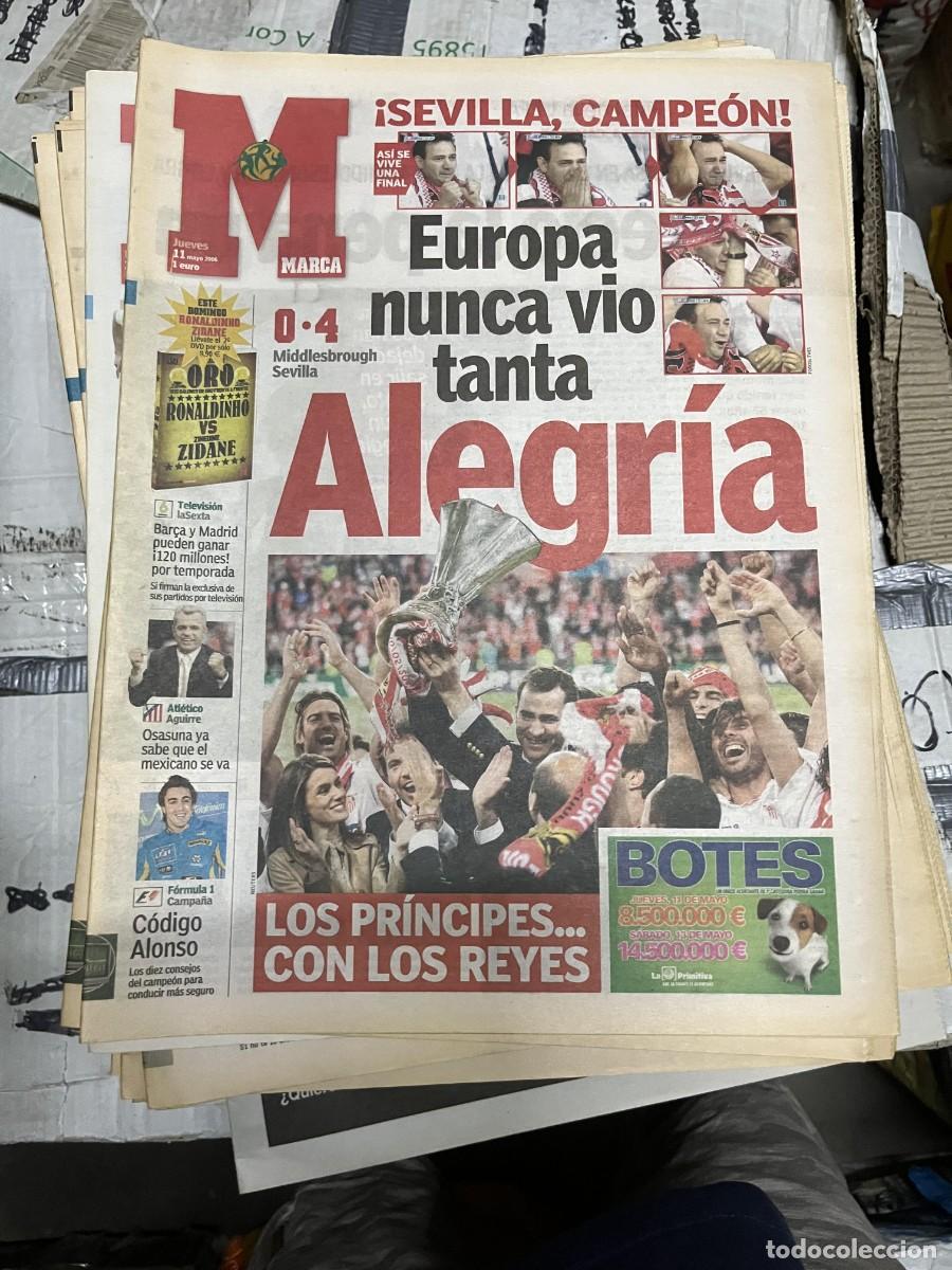 Sports collectibles: MARCA (11-5-2006) CAMPEON FINAL UEFA EUROPA LEAGUE SEVILLA 4-0 MIDDLESBROUGH