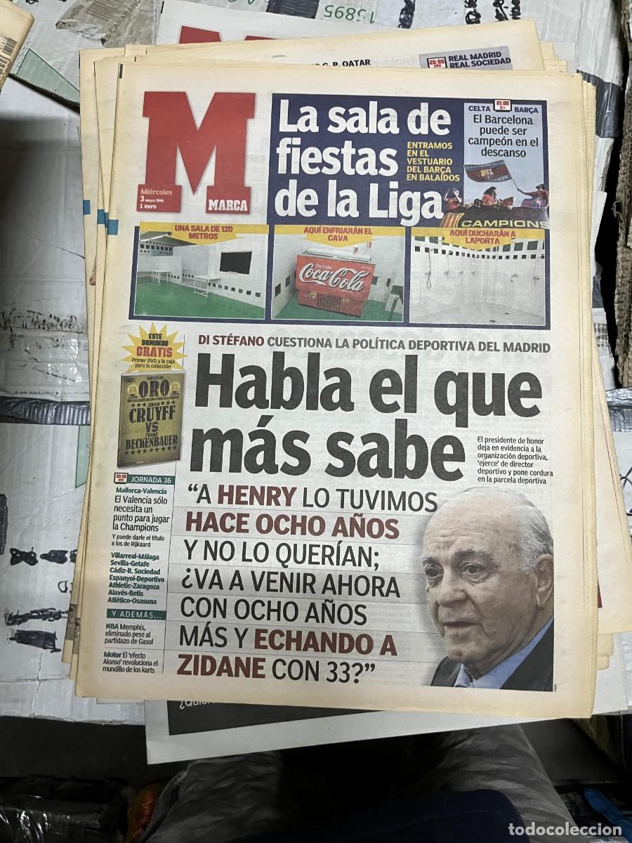 Sports collectibles: MARCA (3-5-2006) ALFREDO DI STEFANO REAL MADRID CELTA BARCELONA JORNADA LIGA