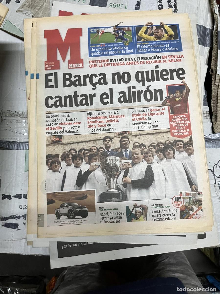Sammelleidenschaft Sport: MARCA (21-4-2006) COPA UEFA SCHALKE 04 0-0 SEVILLA FICHAJE HENRY REAL MADRID ADRIANO