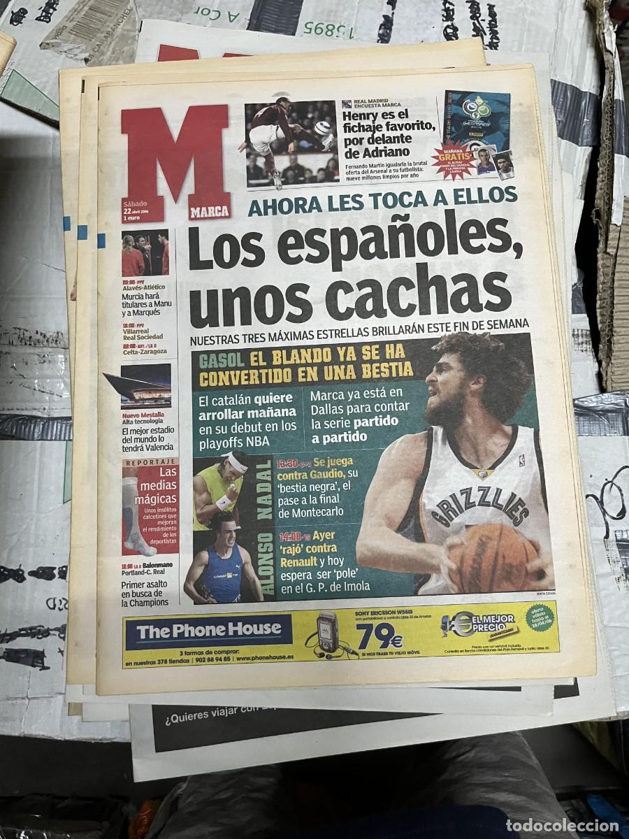 Sammelleidenschaft Sport: MARCA (22-4-2006) POSIBLE FICHAJE HENRY REAL MADRID GASOL GRIZZLIES FERNANDO ALONSO RAFAEL NADAL