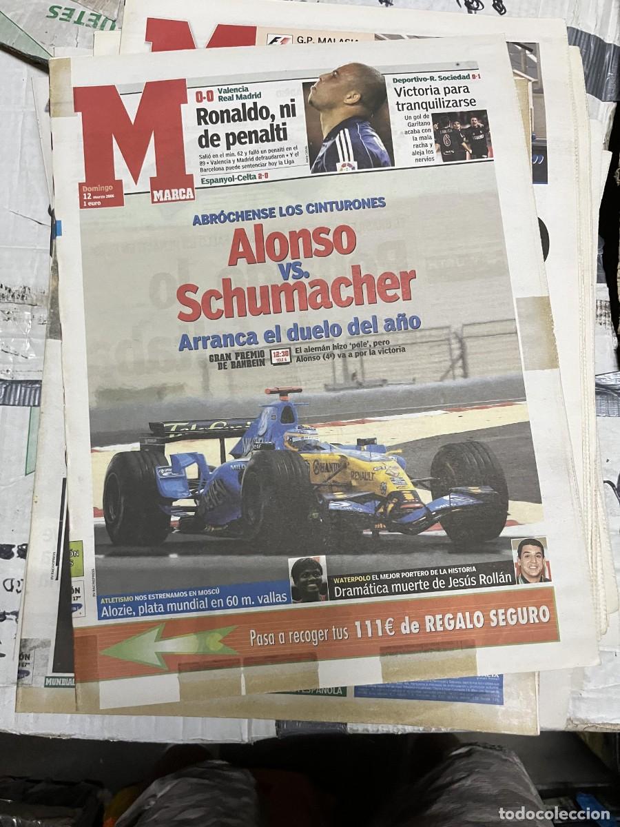 Coleccionismo deportivo: MARCA (12-3-2006) FORMULA 1 FERNANDO ALONSO SCHUMACHER GP BAHREIN