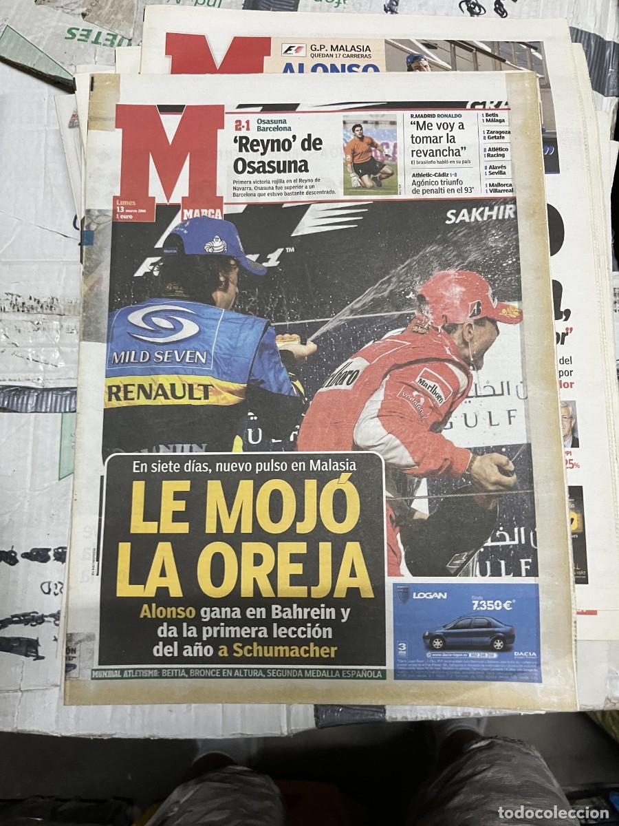 Collezionismo sportivo: MARCA (13-3-2006) FORMULA 1 CAMPEON FERNANDO ALONSO SCHUMACHER GP BAHREIN