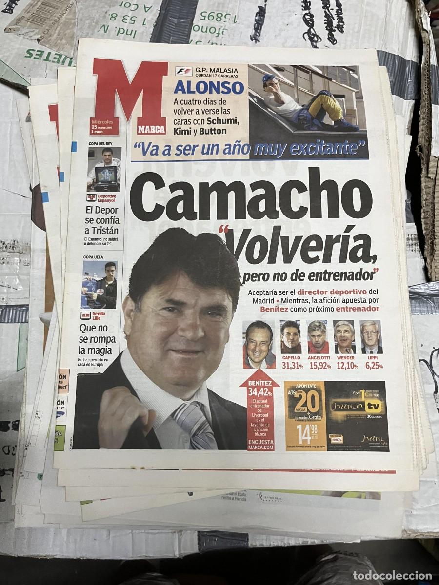 Collezionismo sportivo: MARCA (15-3-2006) JOSE ANTONIO CAMACHO REAL MADRID FERNANDO ALONSO FORMULA 1