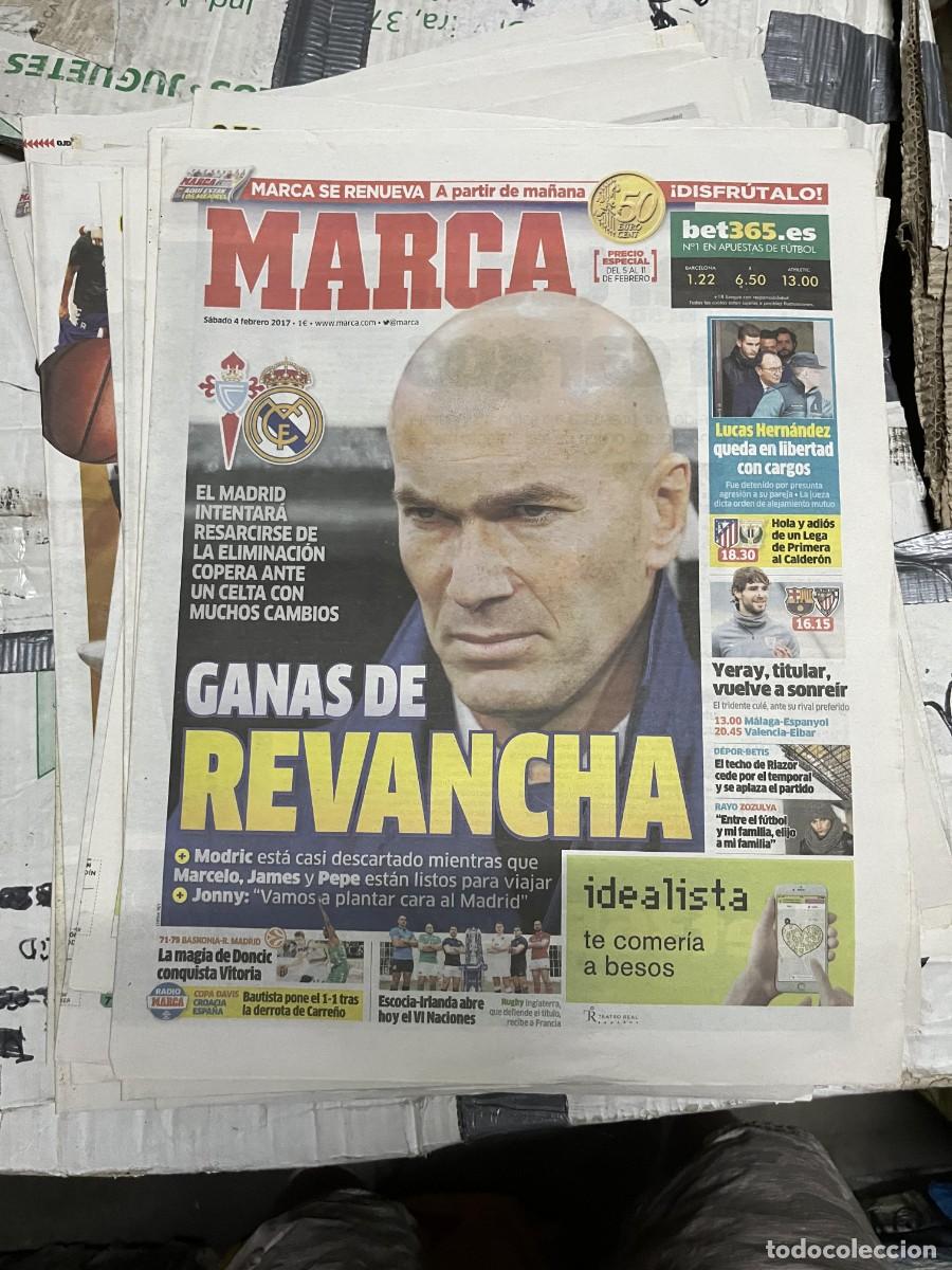 Collezionismo sportivo: MARCA (4-2-2017) JORNADA LIGA CELTA VIGO REAL MADRID LUCAS HERNANDEZ ATLETICO LEGANES ZIDANE