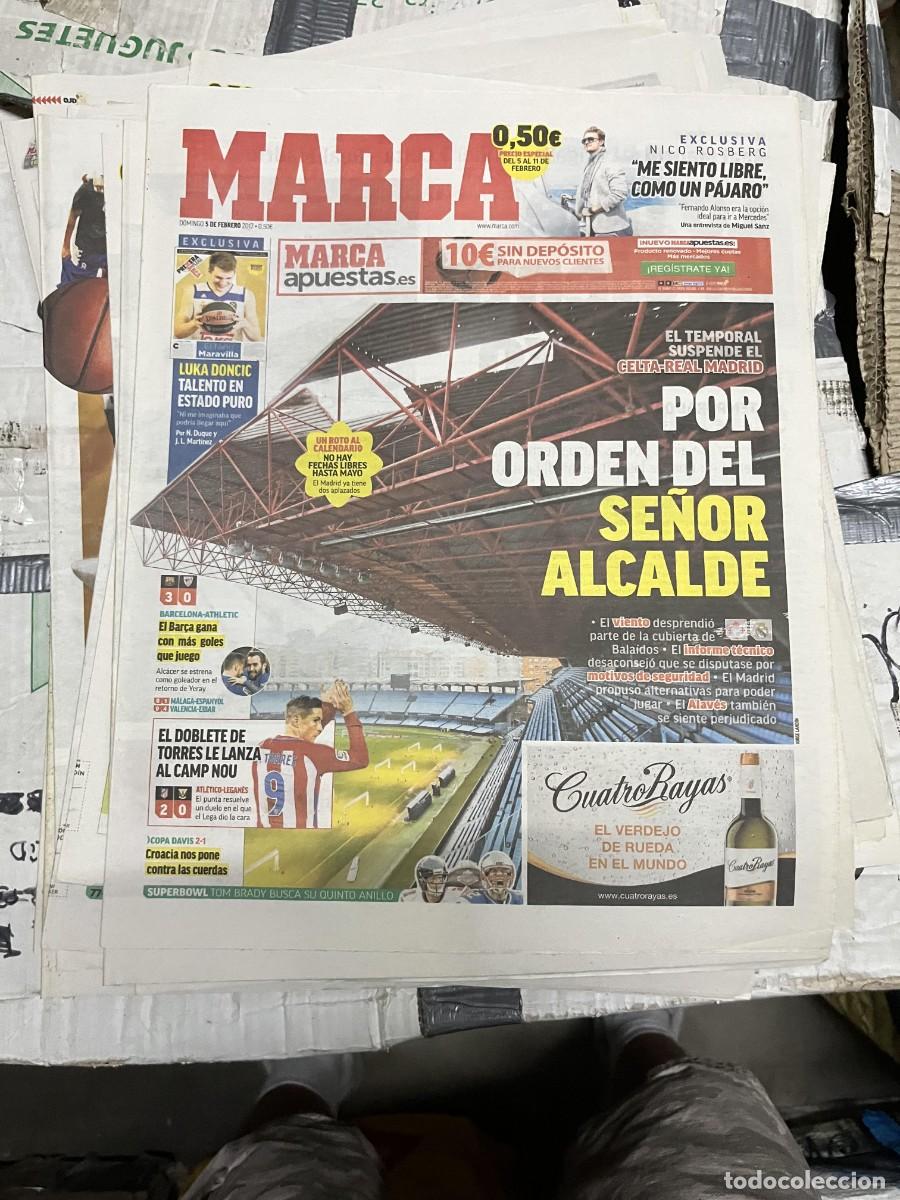 Collezionismo sportivo: MARCA (5-2-2017) JORNADA LIGA SUSPENDIDO CELTA VIGO REAL MADRID BARCELONA 3-0 ATHLETIC BILBAO