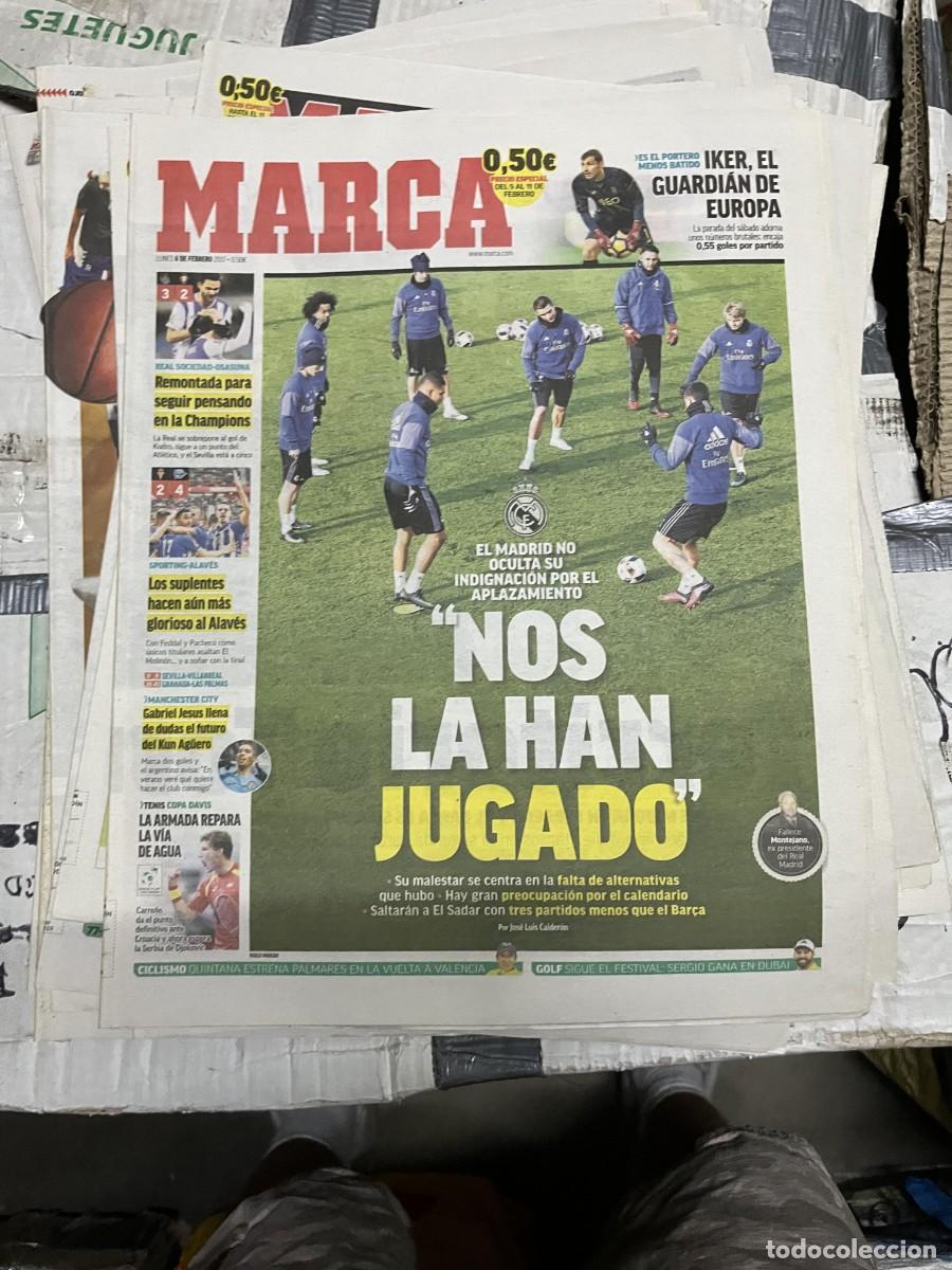 Collezionismo sportivo: MARCA (6-2-2017)JORNADA LIGA GIJON 2-4 ALAVES COPA DAVIS ESPA&Ntilde;A APLAZAMIENTO CELTA VIGO REAL MADRID