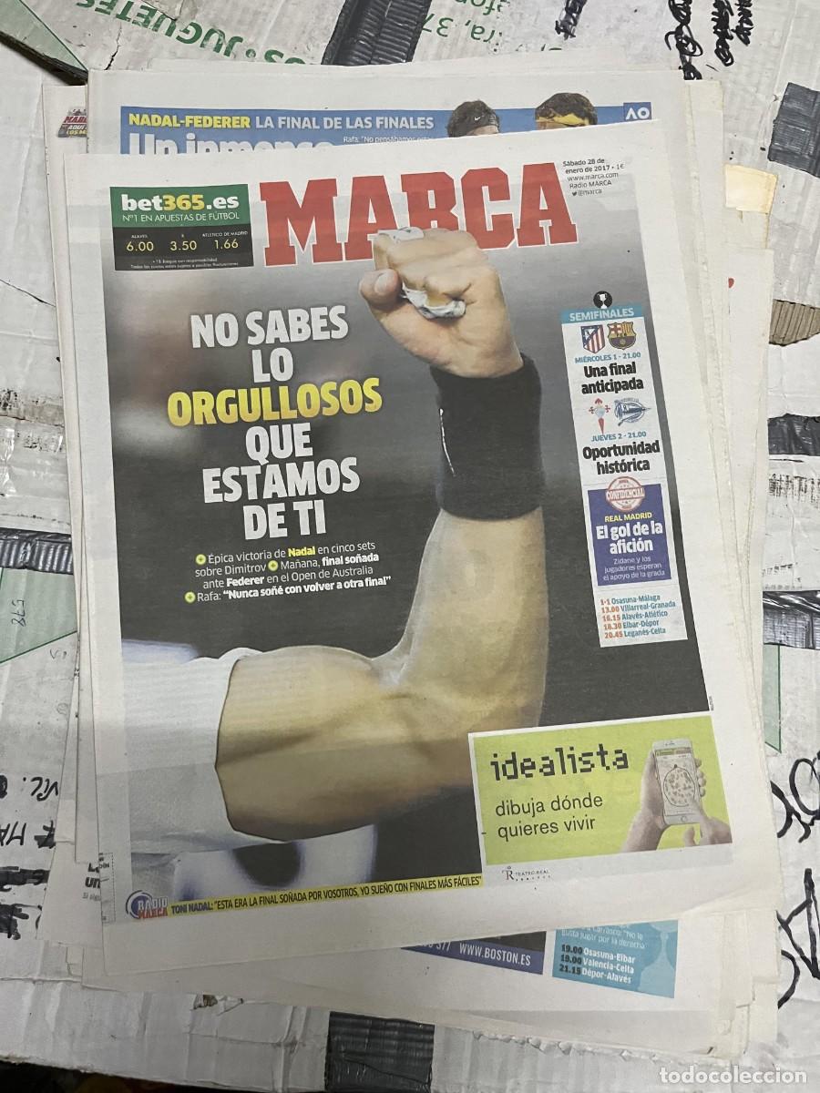 Coleccionismo deportivo: MARCA (28-1-2017) TENIS RAFAEL NADAL COPA ATLETICO MADRID BARCELONA CELTA VIGO ALAVES