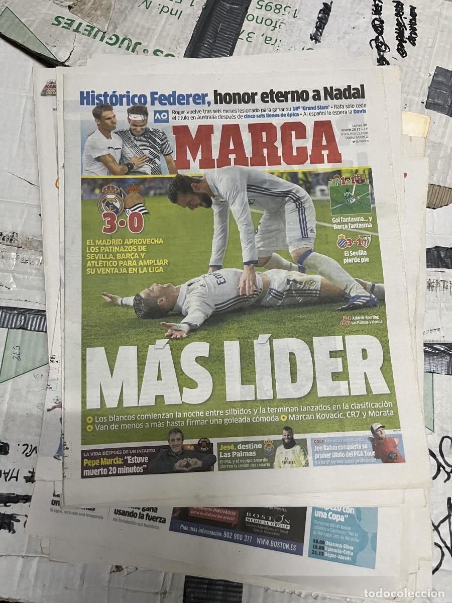 Coleccionismo deportivo: MARCA (30-1-2017) CAMPEON FINAL TENIS AUSTRALIA FEDERER NADAL REAL MADRID 3-0 REAL SOCIEDAD