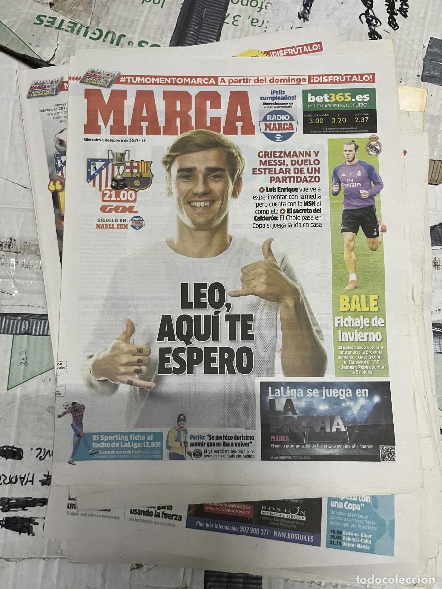 Coleccionismo deportivo: MARCA (1-2-2017) HOY COPA ATLETICO MADRID BARCELONA GRIEZMANN LIONEL MESSI