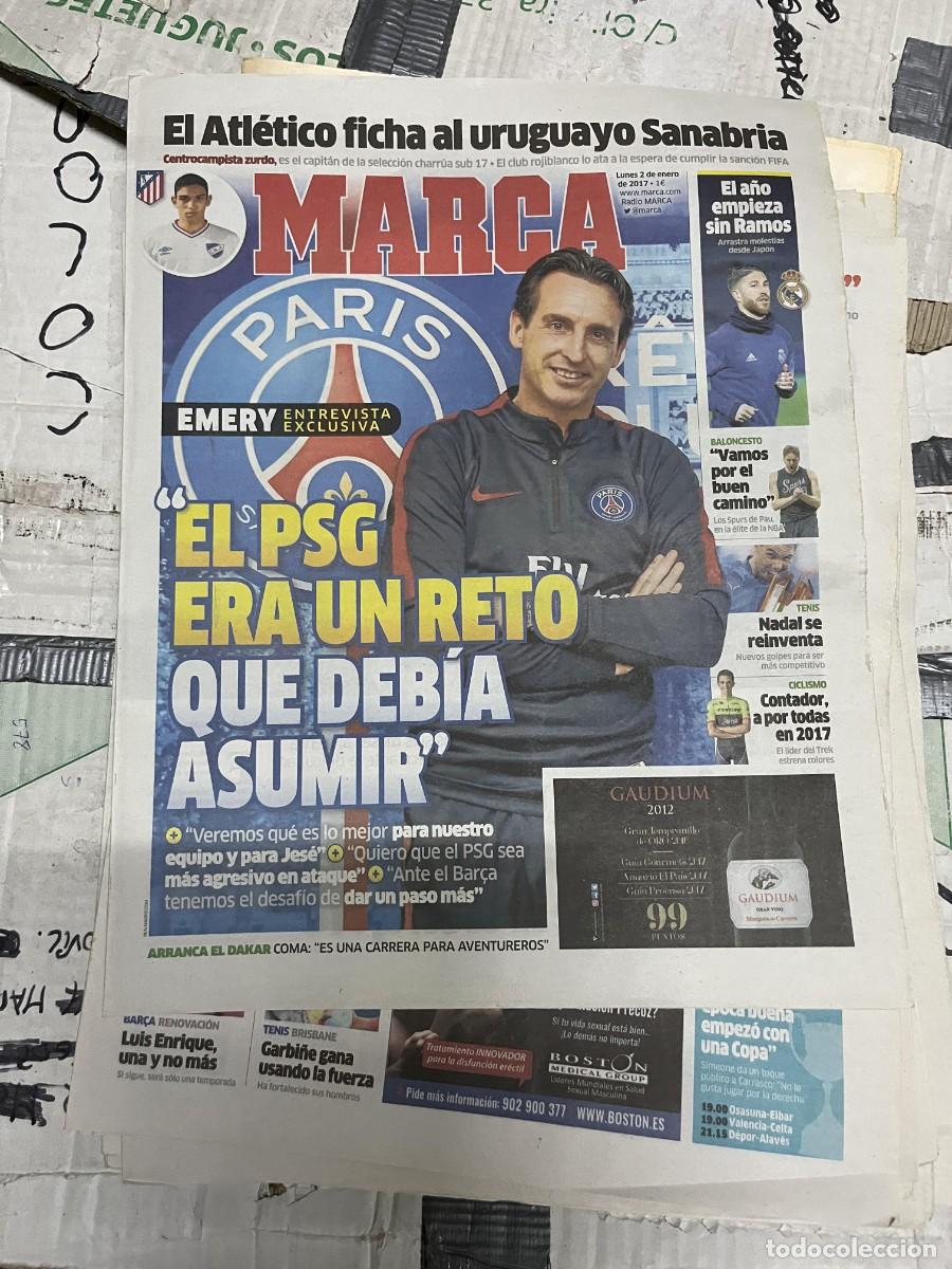 Collectionnisme sportif: MARCA (2-1-2017) FICHAJE SANABRIA ATLETICO MADRID ENTREVISTA EMERY ENTRENADOR PSG