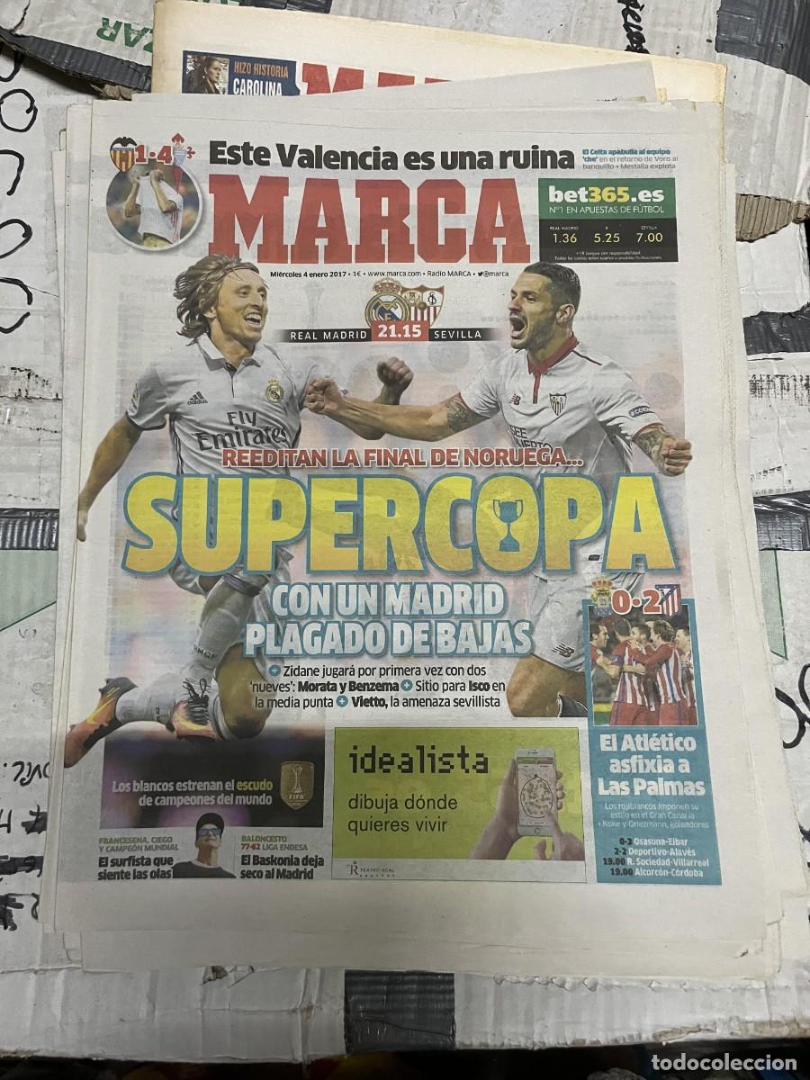 Sammelleidenschaft Sport: MARCA (4-1-2017) JORNADA LIGA VALENCIA 1-4 CELTA VIGO REAL MADRID SEVILLA LAS PALMAS 0-2 ATLETICO