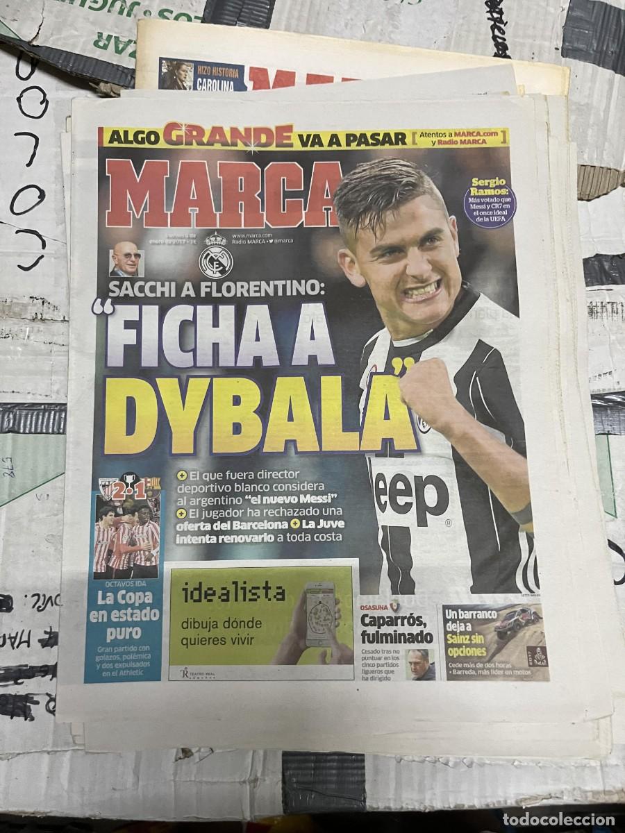 Collectionnisme sportif: MARCA (6-1-2017) SACCHI POSIBLE FICHAJE DYBALA REAL MADRID ATHLETIC BILBAO 2-1 BARCELONA