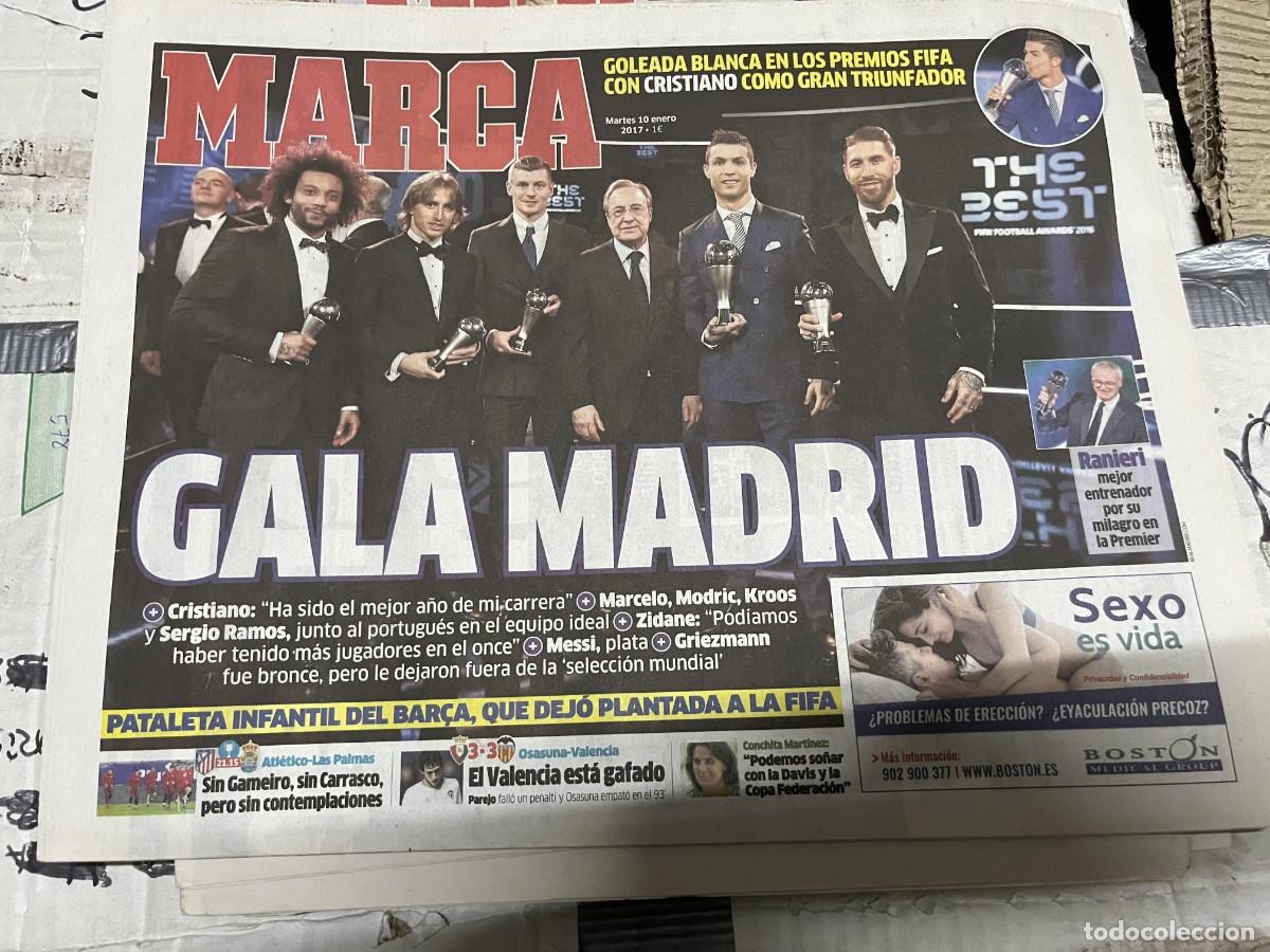 Coleccionismo deportivo: MARCA (10-1-2017) REAL MADRID PREMIOS FIFA CRISTIANO RONALDO THE BEST
